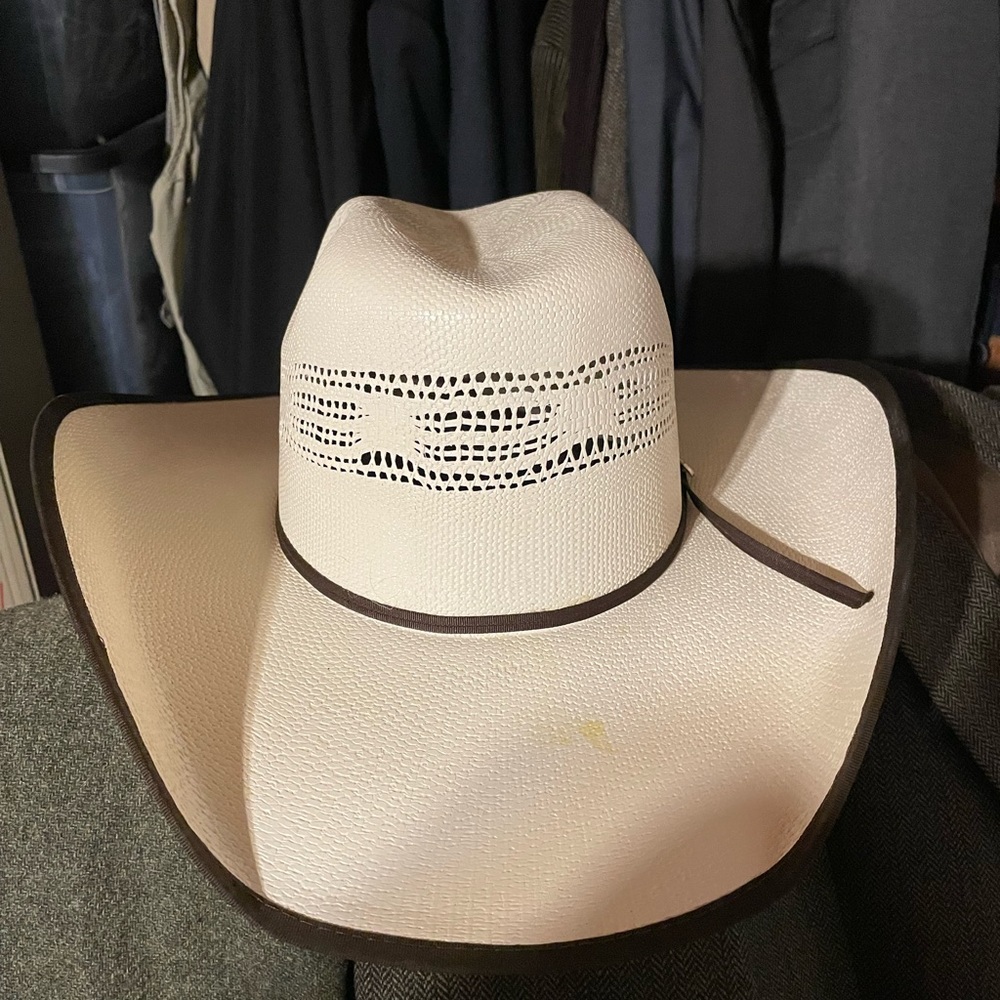 Straw cowboy hat